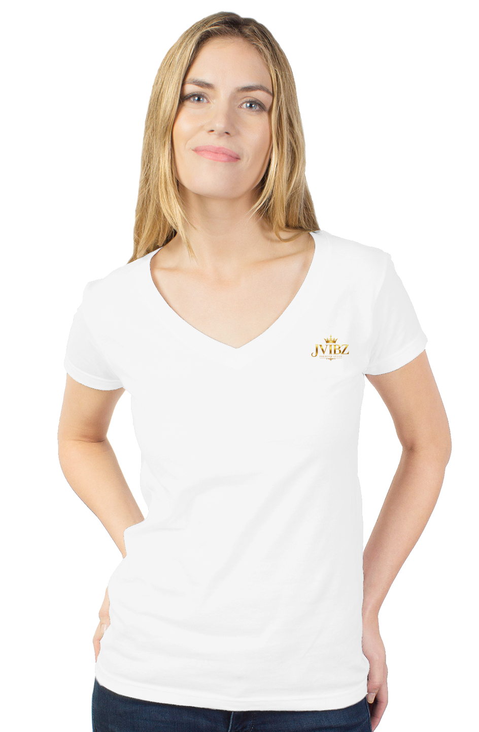 womens tultex v neck